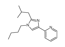 2-[1-butyl-2-(2-methylpropyl)imidazol-4-yl]pyridine结构式