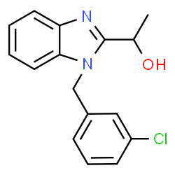 1-[1-(3-Chlorobenzyl)-1H-benzimidazol-2-yl]ethanol Structure