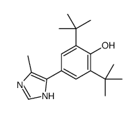 2,6-ditert-butyl-4-(5-methyl-1H-imidazol-4-yl)phenol Structure