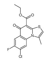 ethyl 8-chloro-7-fluoro-1-methyl-5-oxo-5H-thiazolo[3,2-a]quinoline-4-carboxylate结构式