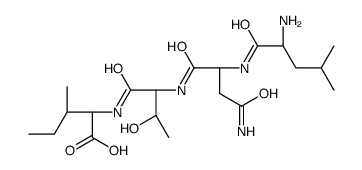 (2S,3S)-2-[[(2S,3R)-2-[[(2S)-4-amino-2-[[(2S)-2-amino-4-methylpentanoyl]amino]-4-oxobutanoyl]amino]-3-hydroxybutanoyl]amino]-3-methylpentanoic acid Structure