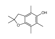 2,2,4,6,7-pentamethyl-3H-1-benzofuran-5-ol结构式