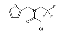 2-CHLORO-N-(2-FURYLMETHYL)-N-(2,2,2-TRIFLUOROETHYL)ACETAMIDE Structure