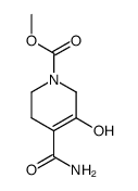 1-(methoxycarbonyl)-3-hydroxy-1,2,5,6-tetrahydropyridine-4-carboxamide Structure