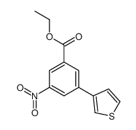 ethyl 3-nitro-5-thiophen-3-ylbenzoate结构式