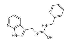 1-(pyridin-2-ylmethyl)-3-(1H-pyrrolo[2,3-b]pyridin-3-ylmethyl)urea Structure