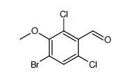 4-bromo-2,6-dichloro-3-methoxy-benzaldehyde结构式