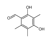 2,4-dihydroxy-3,5,6-trimethyl-benzaldehyde Structure