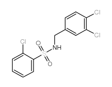 2-chloro-N-[(3,4-dichlorophenyl)methyl]benzenesulfonamide Structure