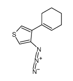 3-azido-4-(cyclohexen-1-yl)thiophene Structure