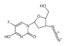 1-[(2R,4S,5S)-4-azido-5-(hydroxymethyl)oxolan-2-yl]-5-fluoropyrimidine-2,4-dione Structure