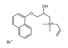 (2-hydroxy-3-naphthalen-1-yloxypropyl)-dimethyl-prop-2-enylazanium,bromide Structure