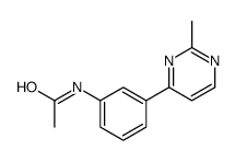 N-(3-(2-METHYLPYRIMIDIN-4-YL)PHENYL)ACETAMIDE结构式