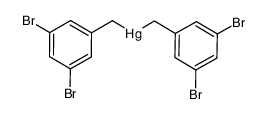 bis(3,5-dibromobenzyl)mercury Structure