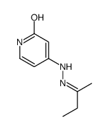 4-(2-butan-2-ylidenehydrazinyl)-1H-pyridin-2-one结构式