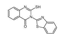 3-(1,3-benzothiazol-2-yl)-2-sulfanylidene-1H-quinazolin-4-one结构式
