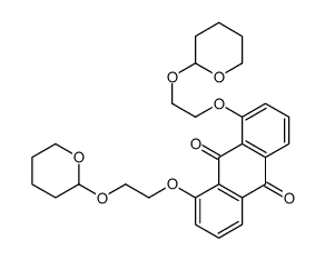 1,8-bis[2-(oxan-2-yloxy)ethoxy]anthracene-9,10-dione结构式