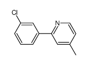 2-(3-chloro-phenyl)-4-methyl-pyridine Structure