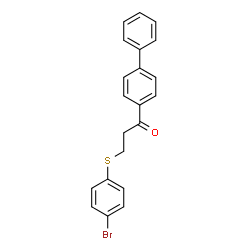 1-[1,1'-BIPHENYL]-4-YL-3-[(4-BROMOPHENYL)SULFANYL]-1-PROPANONE结构式