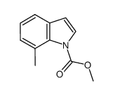 1H-Indole-1-carboxylic acid,7-methyl-,methyl ester结构式