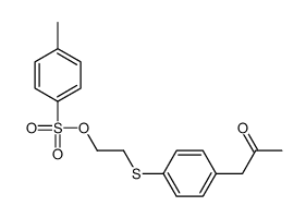 2-[4-(2-oxopropyl)phenyl]sulfanylethyl 4-methylbenzenesulfonate Structure