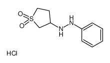 1-Phenyl-2-(tetrahydrothien-3-yl)hydrazine dioxide hydrochloride结构式