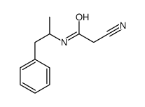 2-cyano-N-(1-phenylpropan-2-yl)acetamide Structure