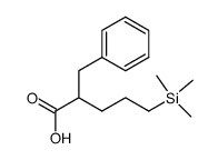 2-benzyl-5-(trimethylsilyl)pentanoic acid Structure