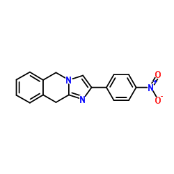 2-(4-Nitrophenyl)-5,10-dihydroimidazo[1,2-b]isoquinoline结构式