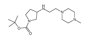 1-BOC-3-[(4-METHYL-PIPERAZIN-1-YLETHYL)-AMINO]-PYRROLIDINE Structure
