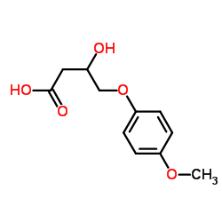 3-Hydroxy-4-(4-methoxyphenoxy)butanoic acid Structure