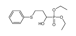 1-diethoxyphosphoryl-3-phenylsulfanylpropan-1-ol结构式