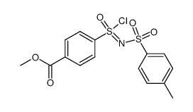 S-(4-methoxycarbonylphenyl)-N-tosylsulfonimidoyl chloride结构式