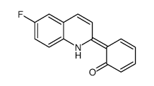 6-(6-fluoro-1H-quinolin-2-ylidene)cyclohexa-2,4-dien-1-one结构式