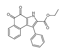 ethyl 4,5-dihydro-4,5-dioxo-1-phenyl-3H-benzindole-2-carboxylate结构式