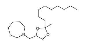 1-[(2-methyl-2-nonyl-1,3-dioxolan-4-yl)methyl]azepane Structure