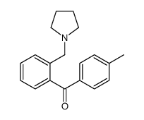 4'-METHYL-2-PYRROLIDINOMETHYL BENZOPHENONE结构式