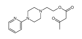 2-(4-pyridin-2-ylpiperazin-1-yl)ethyl 3-oxobutanoate结构式