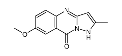 7-methoxy-2-methyl-1H-pyrazolo[5,1-b]quinazolin-9-one结构式