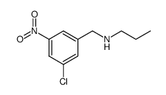 (3-Chloro-5-nitro-benzyl)-propyl-amine Structure