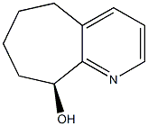 (S)-6,7,8,9-tetrahydro-5H-cyclohepta[b]pyridin-9-ol结构式