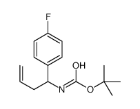 TERT-BUTYL (1-(4-FLUOROPHENYL)BUT-3-EN-1-YL)CARBAMATE structure