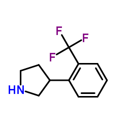 3-[2-(Trifluoromethyl)phenyl]pyrrolidine Structure