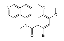 2-bromo-N-isoquinolin-5-yl-4,5-dimethoxy-N-methylbenzamide Structure
