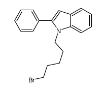 1-(5-bromopentyl)-2-phenylindole Structure