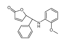 (2R)-2-[(S)-(2-methoxyanilino)-phenylmethyl]-2H-furan-5-one结构式