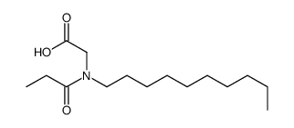 2-[decyl(propanoyl)amino]acetic acid Structure