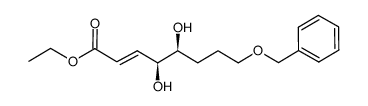 ethyl (4S,5S,E)-8-(benzyloxy)-4,5-dihydroxyoct-2-enoate Structure