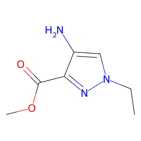 4-氨基-1-乙基-1H-吡唑-3-羧酸甲酯结构式
