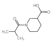 1-(2-methylpropanoyl)piperidine-3-carboxylic acid Structure